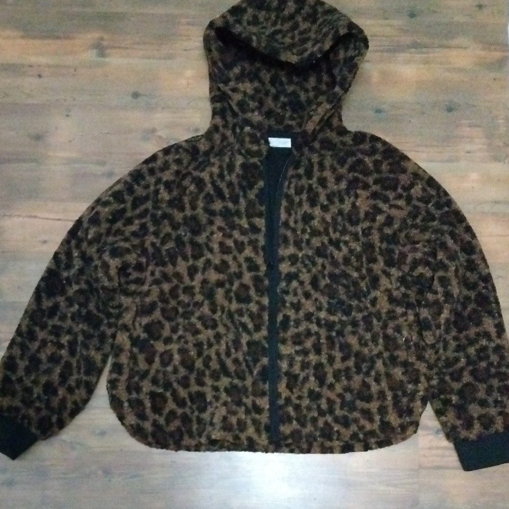 Lou & Grey Leopard Print Jacket - Brown and Black